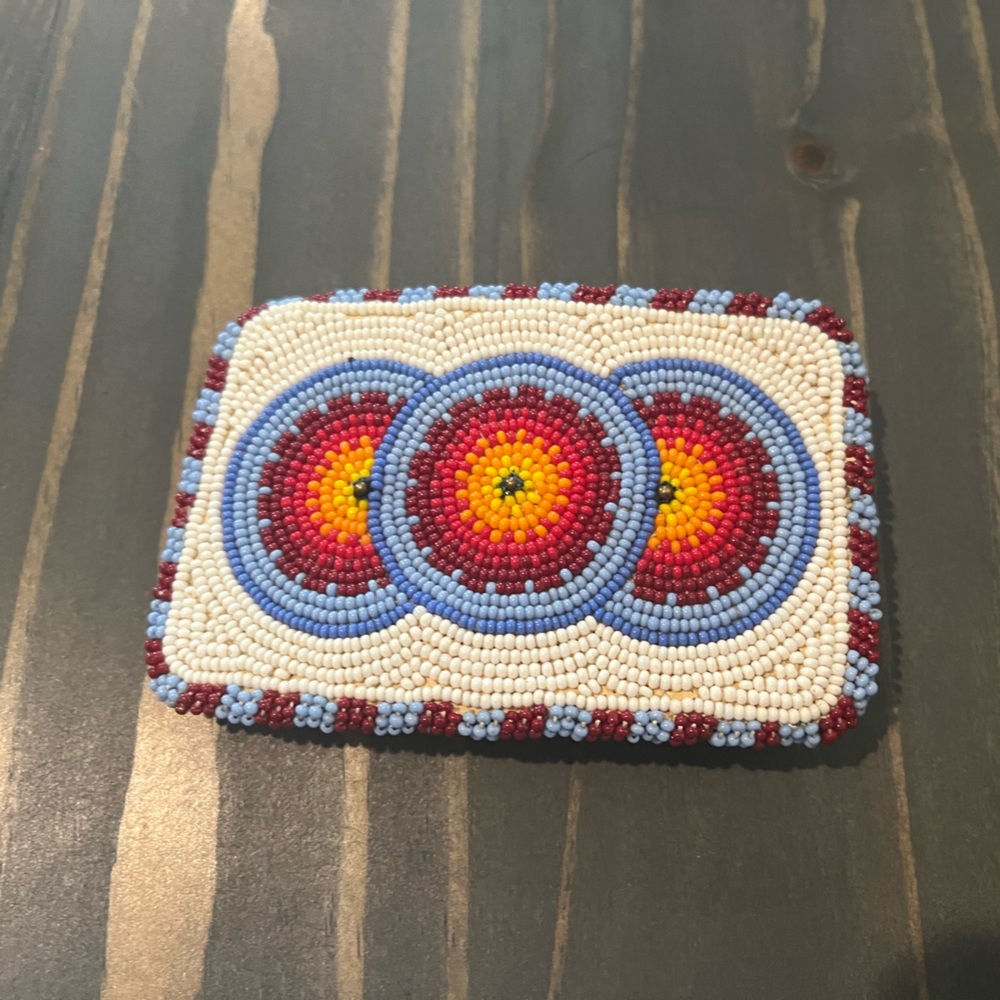 Beaded Belt Buckle - Native American